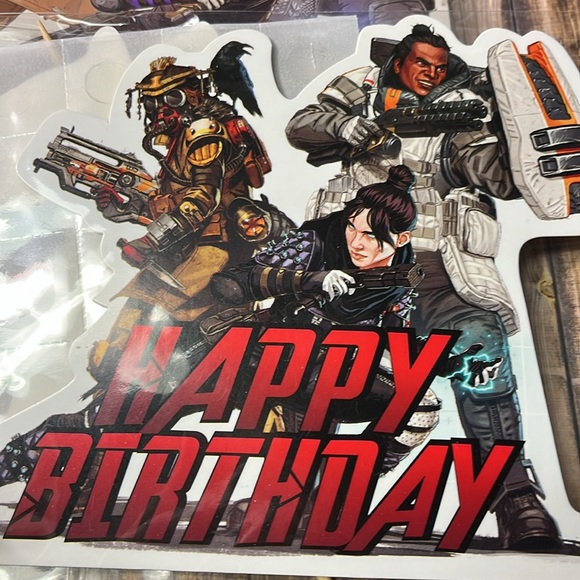 5for$10 Apex Legends Birthday Party Supplies Banner Toppers, Stickers, Balloon - Picture 2 of 7